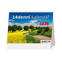 Stolní kalendář 2026 - 14denní kalendář s citáty - S39-26 







