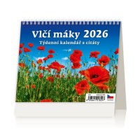 Stolní kalendář 2026 - Vlčí máky - S41-26







