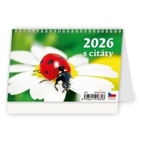Stolní kalendář 2026 - Týdenní "S" s citáty - S42-26




