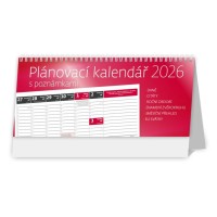 Stolní kalendář 2026 - Plánovací kalendář s poznámkami - S66-26


