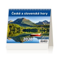 Stolní kalendář 2026 - MiniMax České a slovenské hory - SM09-26








