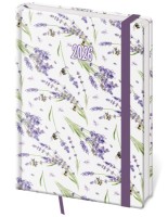 Denní diář A5 Vario s gumičkou - Lavender - DV422-12-26


