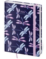 Týdenní diář A5 Vario s gumičkou - Dragonfly - DV423-22-26



