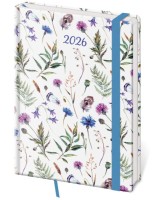 Týdenní diář A5 Vario s gumičkou - Wildflowers - DV423-19-26

