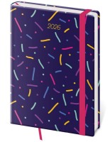 Týdenní diář A5 Vario s gumičkou - Sprinkles - DV423-17-26







