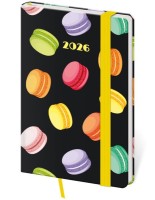 Týdenní diář kapesní Vario s gumičkou - Macarons - DV436-24-26











