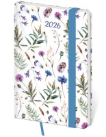 Týdenní diář kapesní Vario s gumičkou - Wildflowers - DV436-19-26











