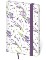 Týdenní diář kapesní Vario s gumičkou - Lavender - DV436-12-26










