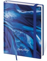 Týdenní diář B6 Vario s gumičkou - Matragi Blue - DV433-33-26










