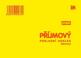 Přijmový pokladní doklad číslovaný propisovací - 35