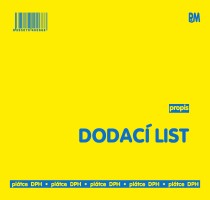 Dodací list plátce 2/3 A4 propisovací - 66