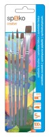 Sada syntetických štětců Spoko - 5 ks - kulaté, ploché - S033701305
