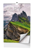 Nástěnný kalendář 2026 - Alpy - A3 - BNF8-26