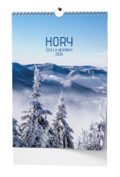 Nástěnný kalendář 2026 - Hory Čech a Moravy - A3 - BNG5-26