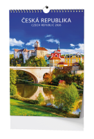 Nástěnný kalendář 2026 - Česká republika - A3 - BNK0-26