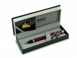 Kuličkové pero Regal RITZ - červená - 92817B+S