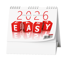 Stolní kalendář 2026 - Pracovní kalendář EASY - BSA5-26