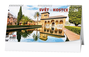 Stolní kalendář 2026 - Svět v kostce - BSI2-26