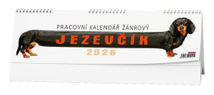 Stolní kalendář 2026 - Pracovní kalendář žánrový - Jezevčík - BSB4-26