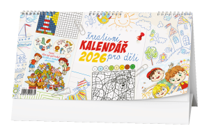 Stolní kalendář 2026 - Kreativní kalendář pro děti - BSE6-26