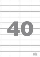 Print etikety A4 - 52,5 × 29,7 mm - 100 ks