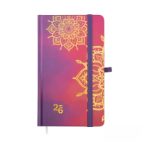 Kapesní diář s gumičkou - Mandala - DIK - 54898