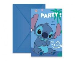 Pozvánky Stitch - 6 ks - 96917