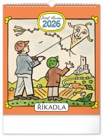Nástěnný kalendář 2026 - Josef Lada – Říkadla - PGN-35744-L
