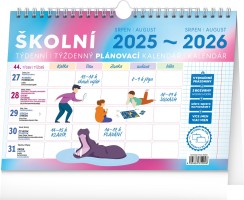 Školní plánovací kalendář s háčkem 2026 - PGS-35299