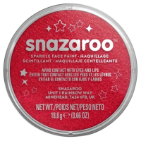 Barva na obličej Snazaroo - třpytivá červená - 18 ml - 1118550