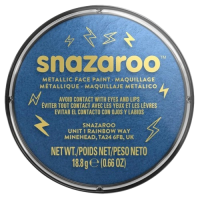 Barva na obličej Snazaroo - modrá metalická - 18 ml - 1118331