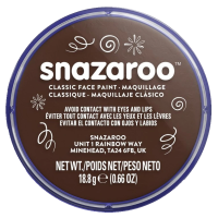 Barva na obličej Snazaroo - tm. hnědá - 18 ml - 999