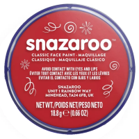 Barva na obličej Snazaroo - červená - 18 ml - 055