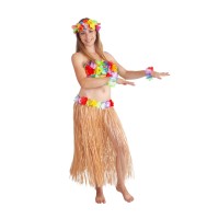 Sukně Havaj pro dospělé - přírodní - 72 cm