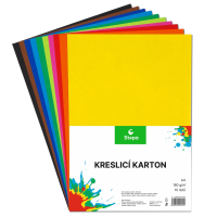 Kreslicí karton A4 barevný - 180 g/m2 - 10 listů