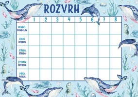 Rozvrh hodin - Oceán - BR058