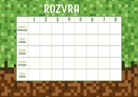 Rozvrh hodin - Kostky - BR060