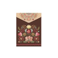 Desky s drukem A6 vertikální - Floral scape - 1644-0389