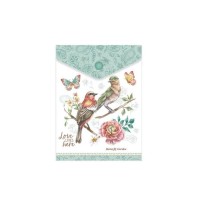 Desky s drukem A6 vertikální - Butterfly garden - 1644-0410