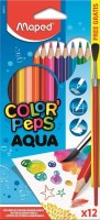 Pastelky MAPED Color'Peps Aqua - 12 barev + štětec