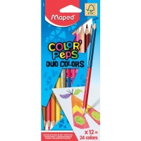 Pastelky MAPED Color'Peps Duo - 24 barev - 9829600