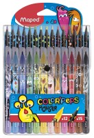 Fixy a pastelky MAPED Color'Peps Monster - 12 ks + 15 ks - 0081/9984718