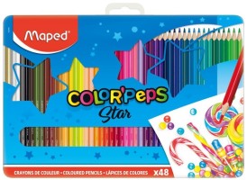 Pastelky MAPED Color'Peps Metal Box - 48 ks - 0086/9832058