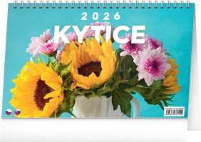 Stolní kalendář 2026 - Kytice CZ/SK - PGS-35345