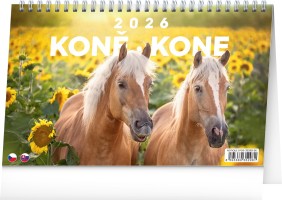 Stolní kalendář 2026 - Koně – Kone CZ/SK - PGS-35346
