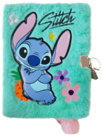 Plyšový zápisník se zámkem - STITCH