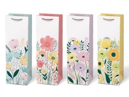Dárková taška na víno T12 - mix 89 - 12 x 36 cm - 5252891