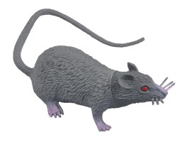 Krysa 9 cm, šedá - 1042552
