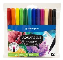 Popisovače Centropen Aquarelle - 12 ks - 8683/12