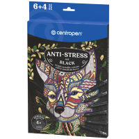 Černé omalovánky Anti-Stress Black - 9390